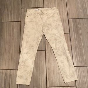 Gap Floral Skinny Jeans